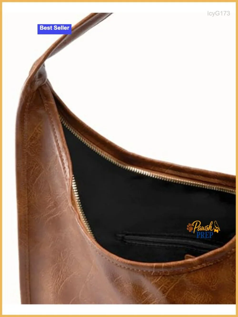 Vegan Leather Hobo Bag Shoulder Tote with Detachable Pouch